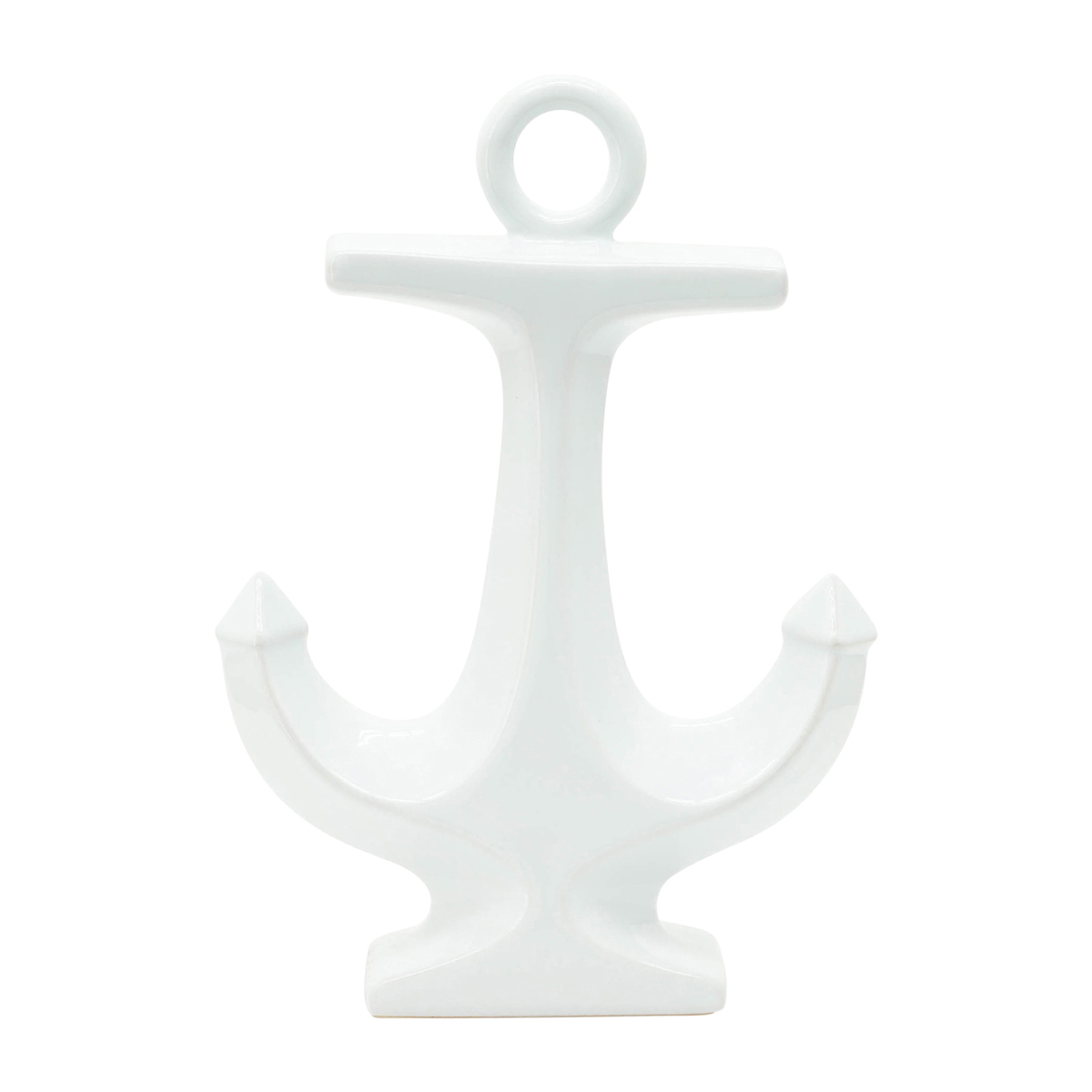 Sagebrook 10" Ceramic Anchor - White