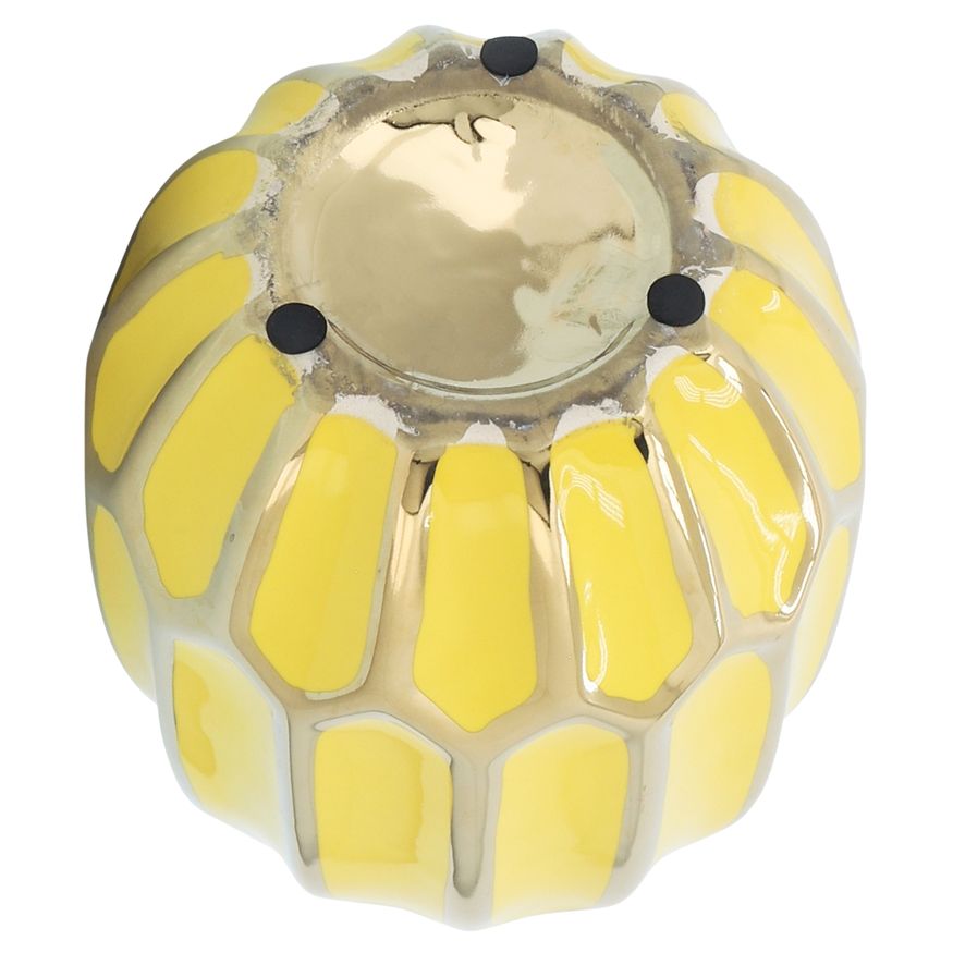 Sagebrook 8" Ceramic Vase - Yellow/Gold