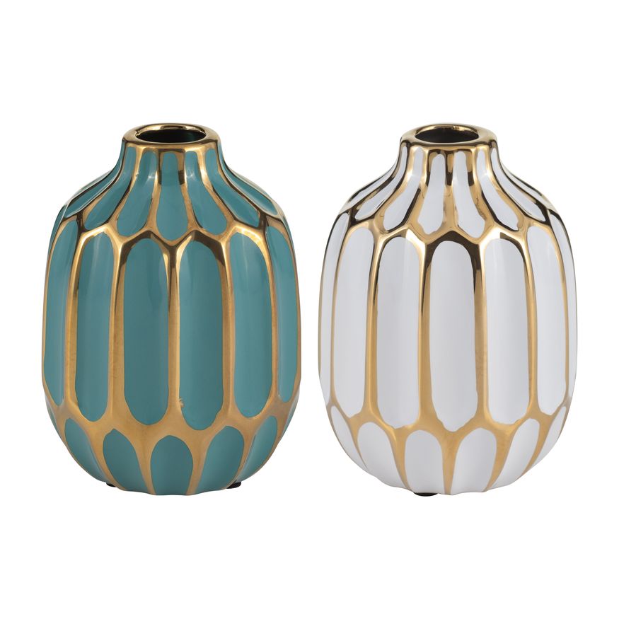 Sagebrook 5" Ceramic Vase (Set Of 2)