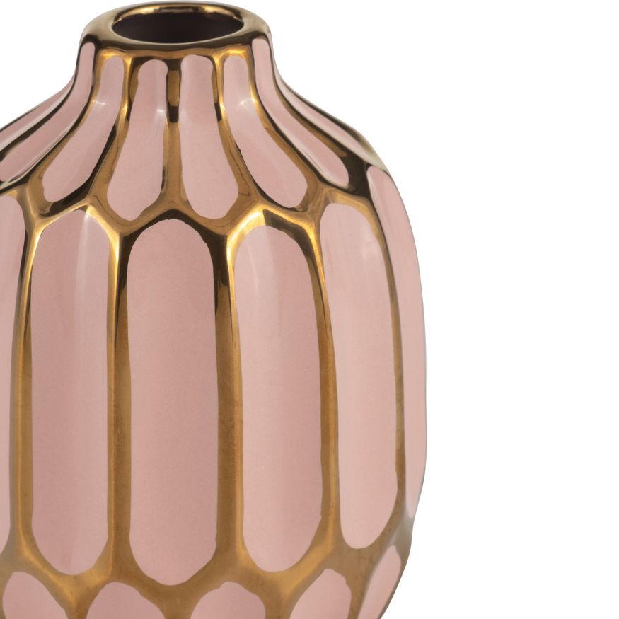 Sagebrook 5" Ceramic Vase (Set Of 2) - Blush/Yellow