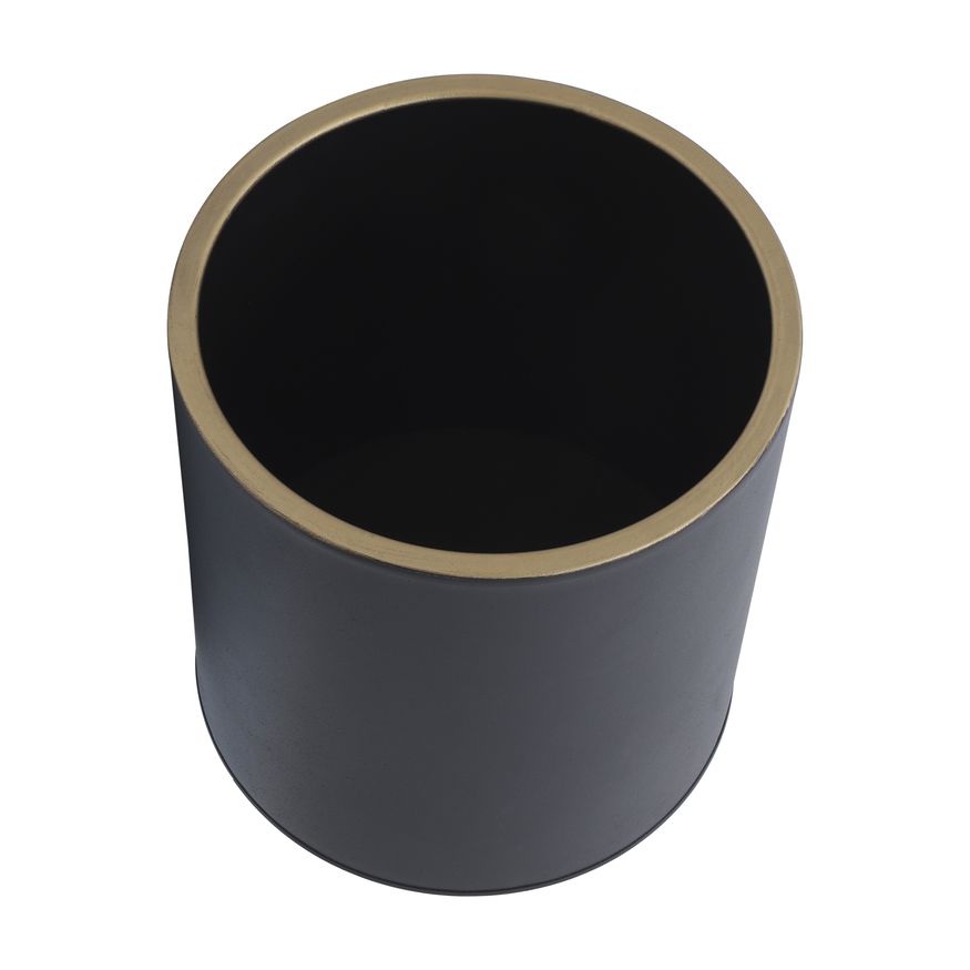 Sagebrook™ Planters On Metal Stand (Set Of 2) - Black/Gold