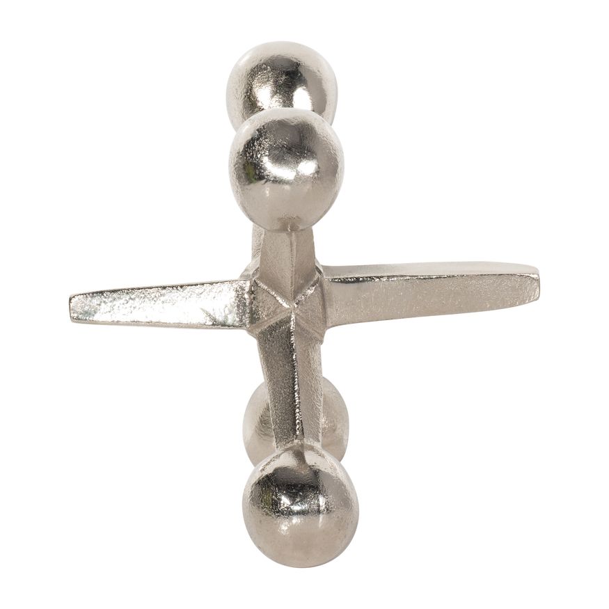 Sagebrook™ 5" Metal Jacks Decor - Silver