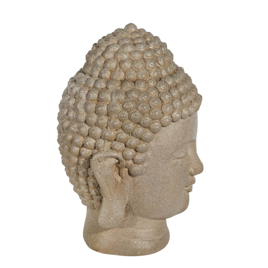 Sagebrook - 11.5" Resin Buddha Head in Stone