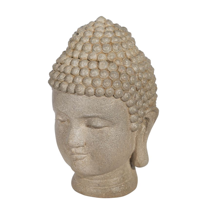 Sagebrook - 11.5" Resin Buddha Head in Stone