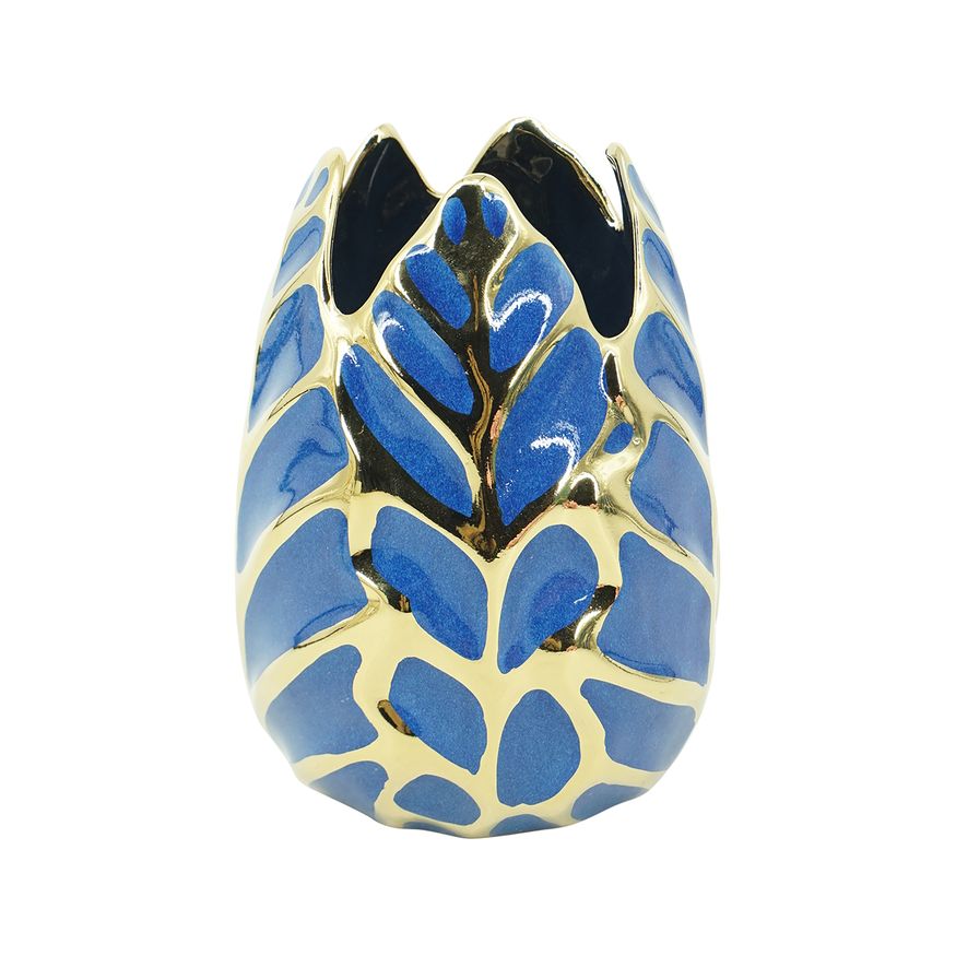 Sagebrook 8" Ceramic Leaf Vase