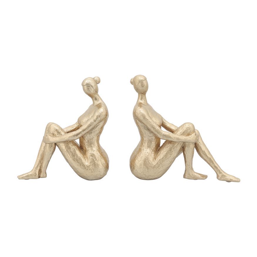 Sagebrook Resin Lady Bookends (Set Of 2)