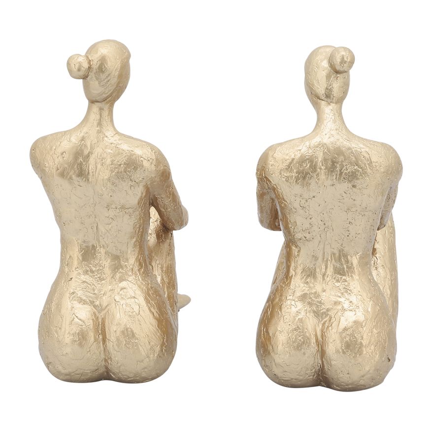 Sagebrook™ Resin Lady Bookends (Set Of 2) - Gold