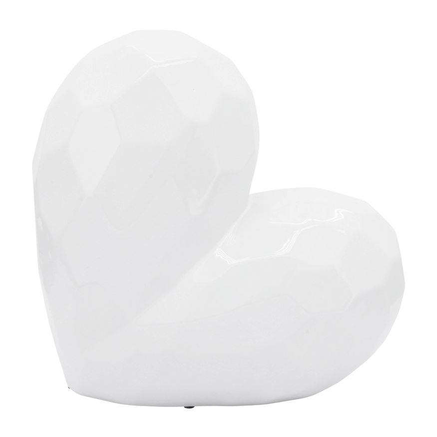 Sagebrook 11" Ceramic Heart - White