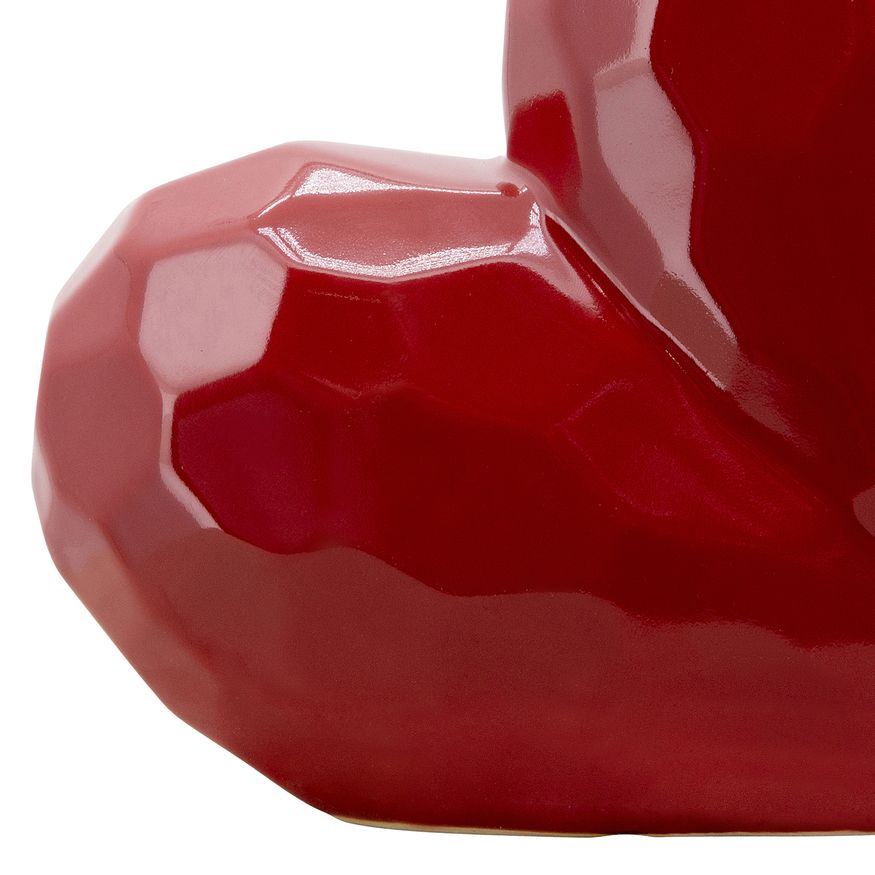 Sagebrook 8" Heart Table Decor - Red