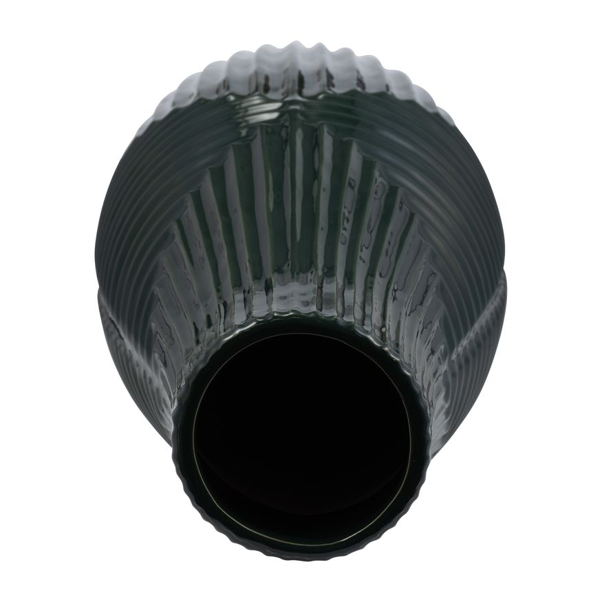 Sagebrook 20" Ceramic Tribal Vase - Forest Green