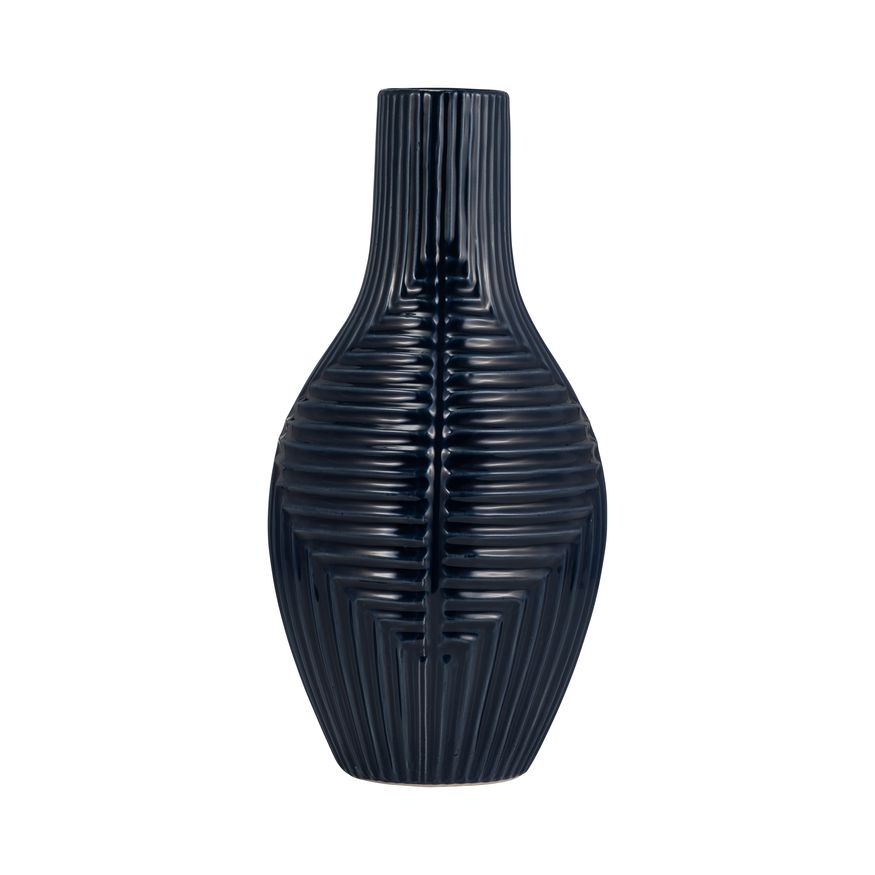 Sagebrook 20" Ceramic Striped Texture Vase