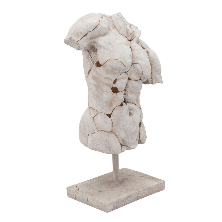 Sagebrook™ Cracked Torso Sculpture - White