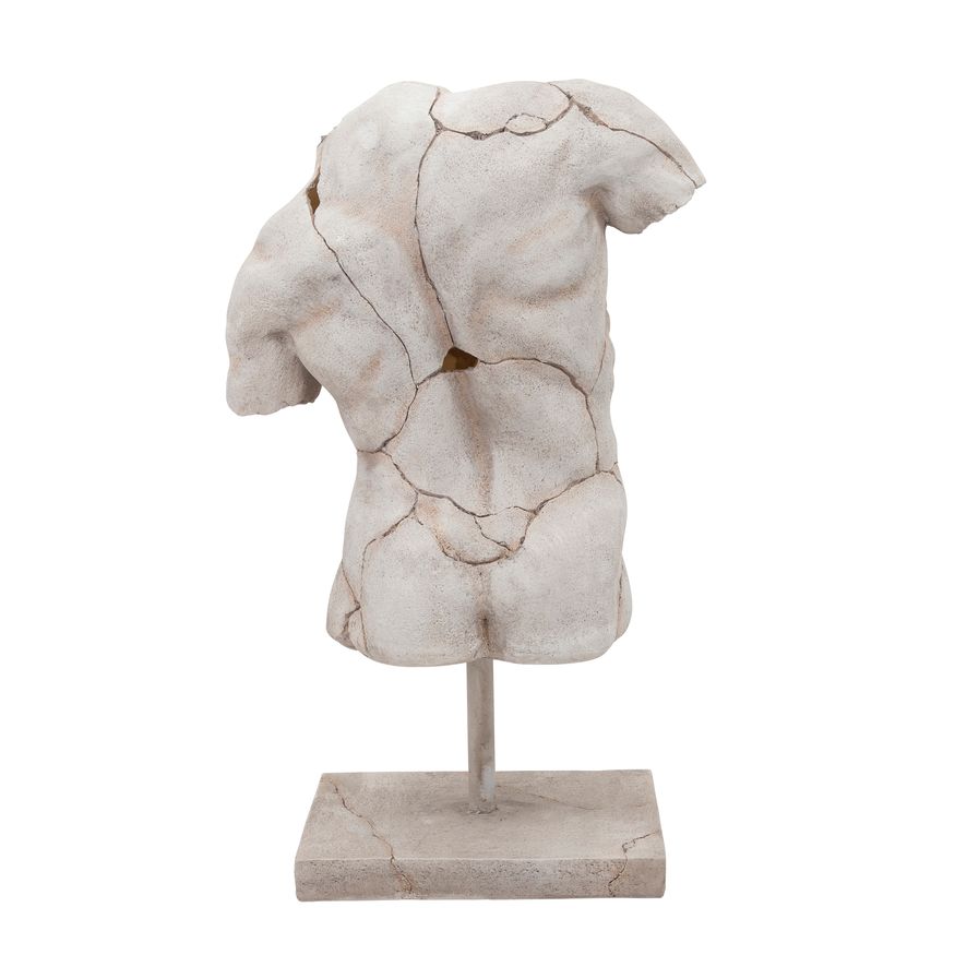 Sagebrook™ Cracked Torso Sculpture - White