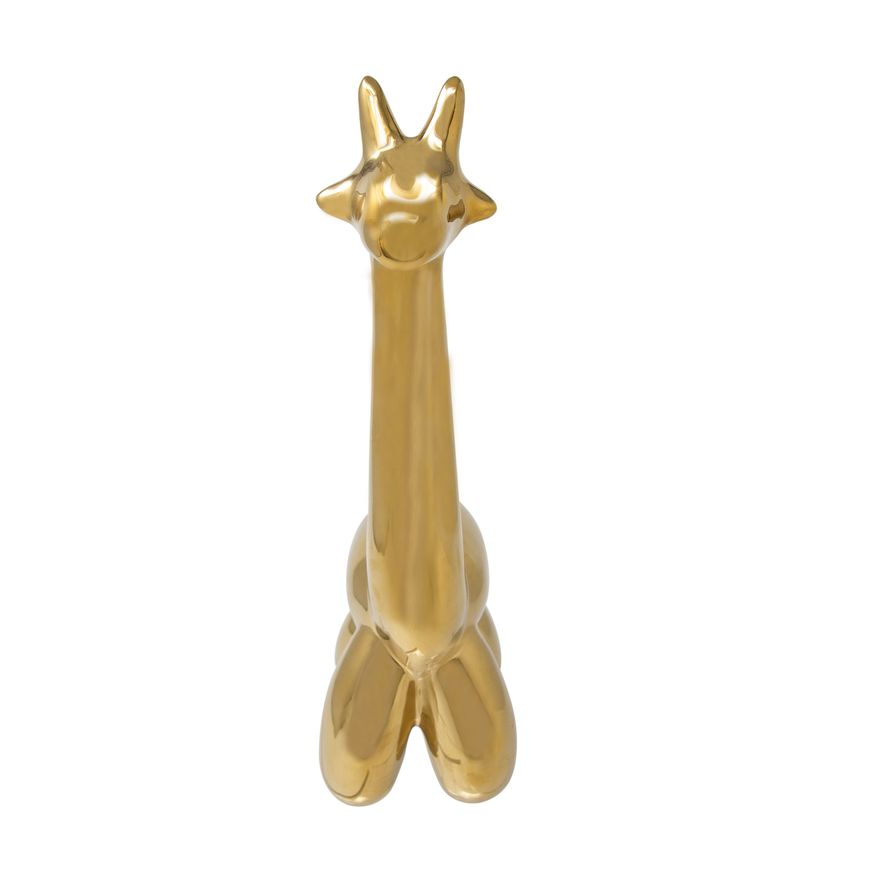 Sagebrook Giraffe Balloon Animal - Gold