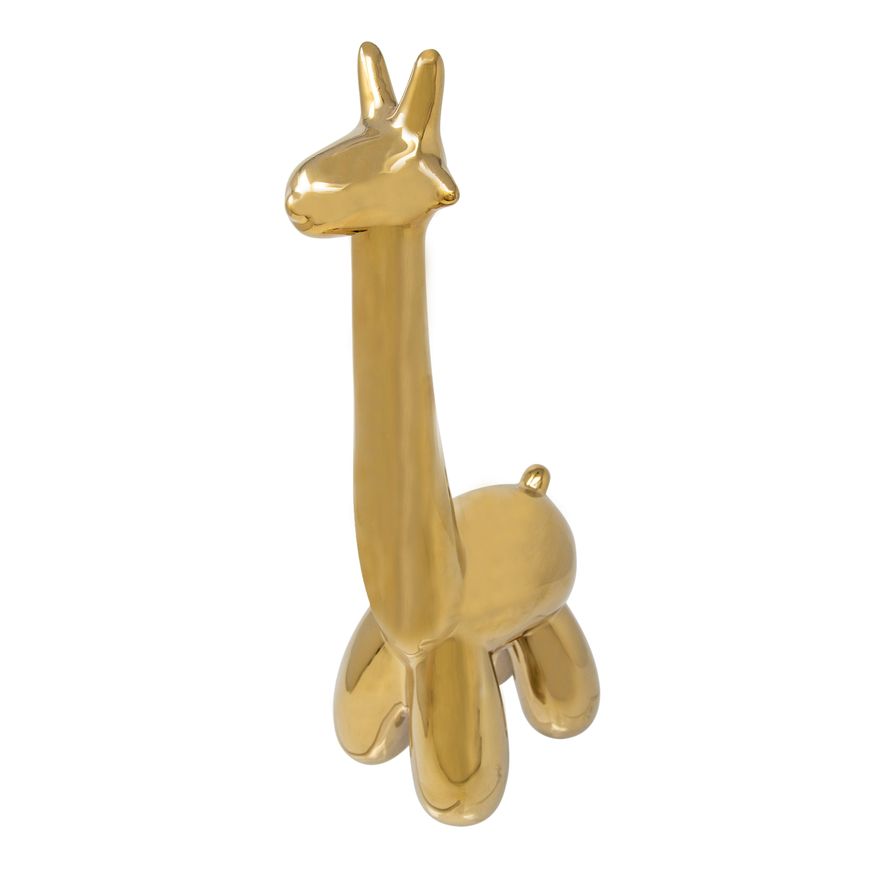 Sagebrook Giraffe Balloon Animal - Gold