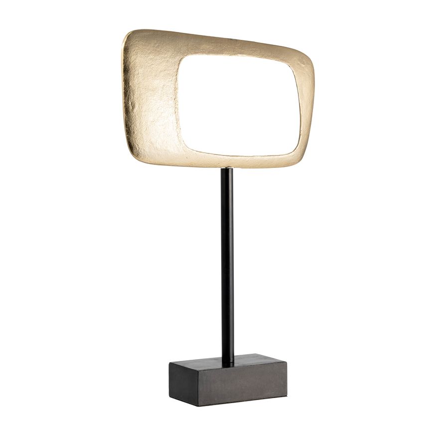 Sagebrook 21.75" Aluminum Rhombus On Stand - Gold