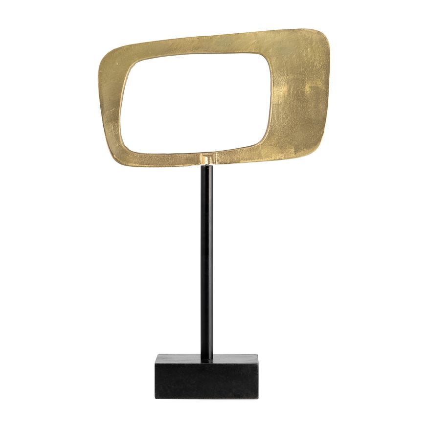 Sagebrook 21.75" Aluminum Rhombus On Stand - Gold