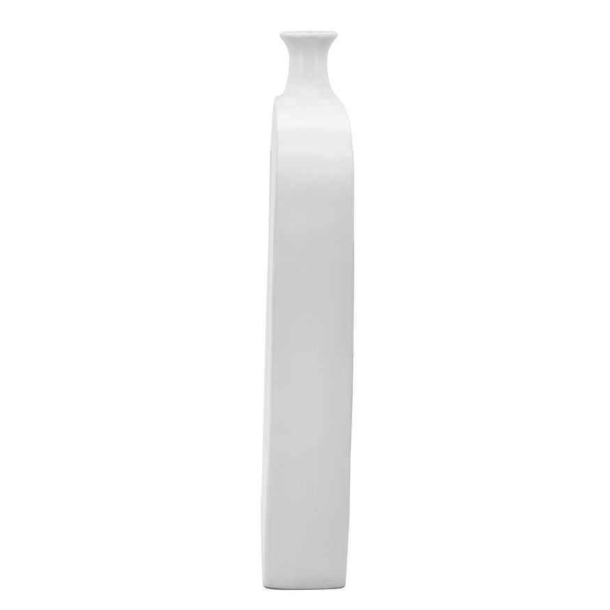 Sagebrook 24" Ceramic Vase With Cut-out - White