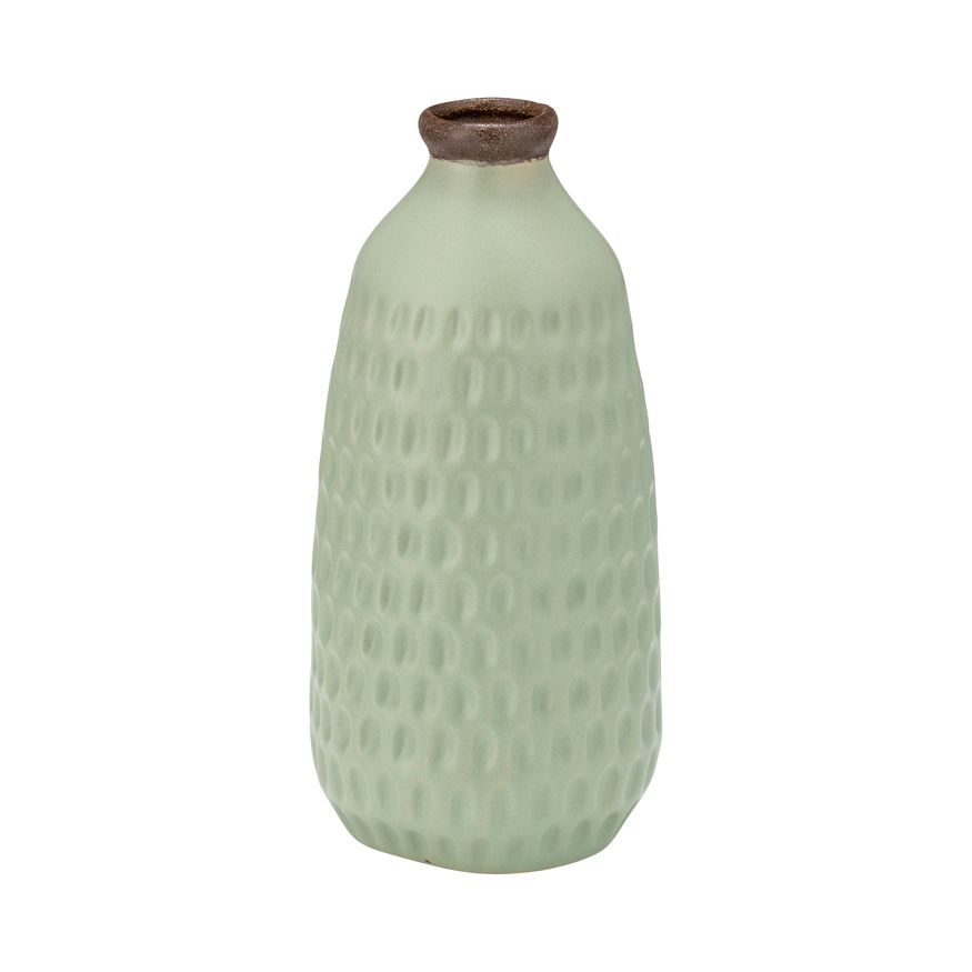 Sagebrook 16" Ceramic Dimpled Vase