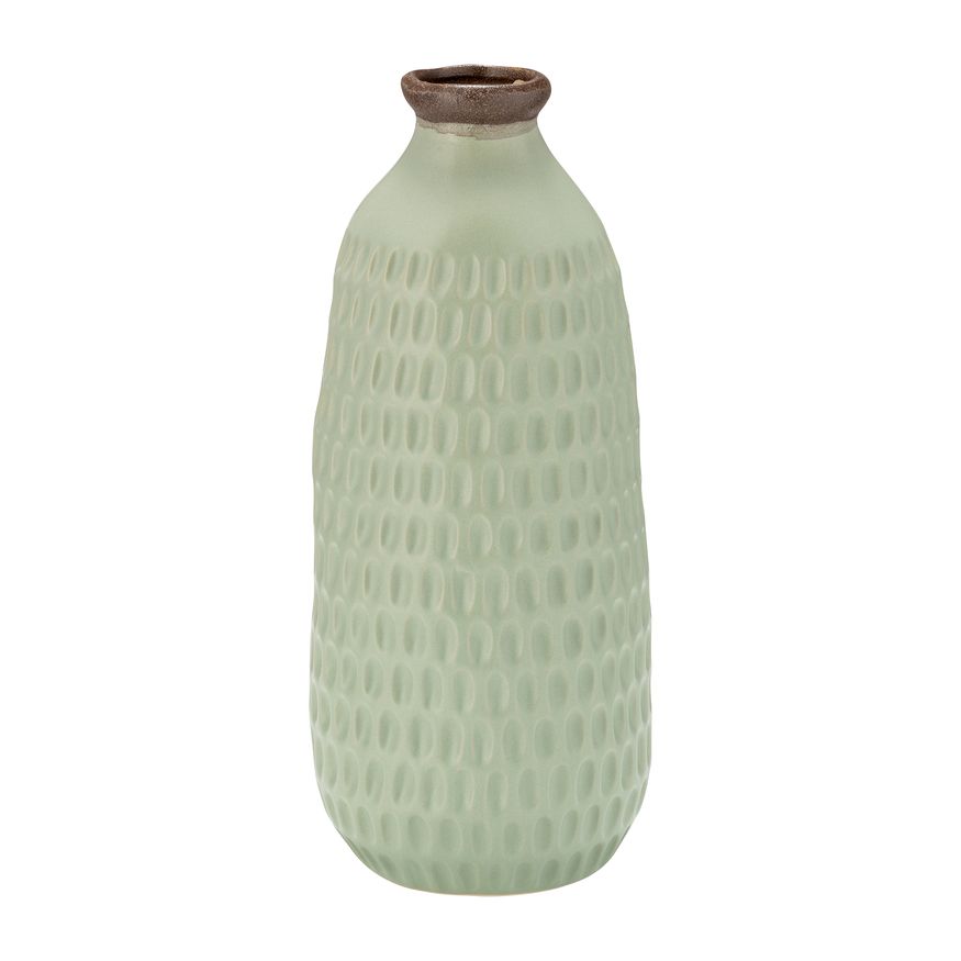 Sagebrook 16" Ceramic Dimpled Vase