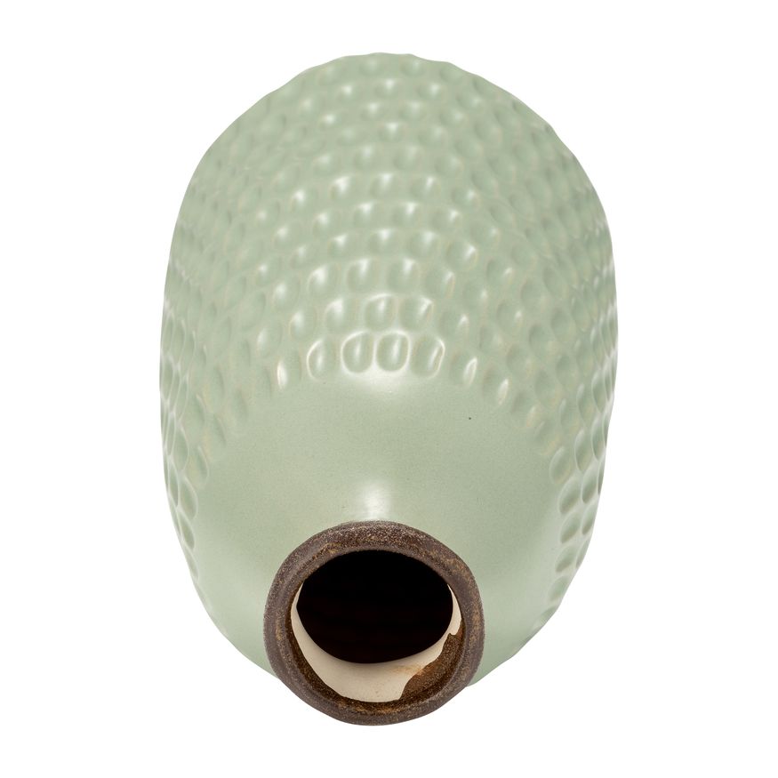 Sagebrook 12" Ceramic Dimpled Vase - Green