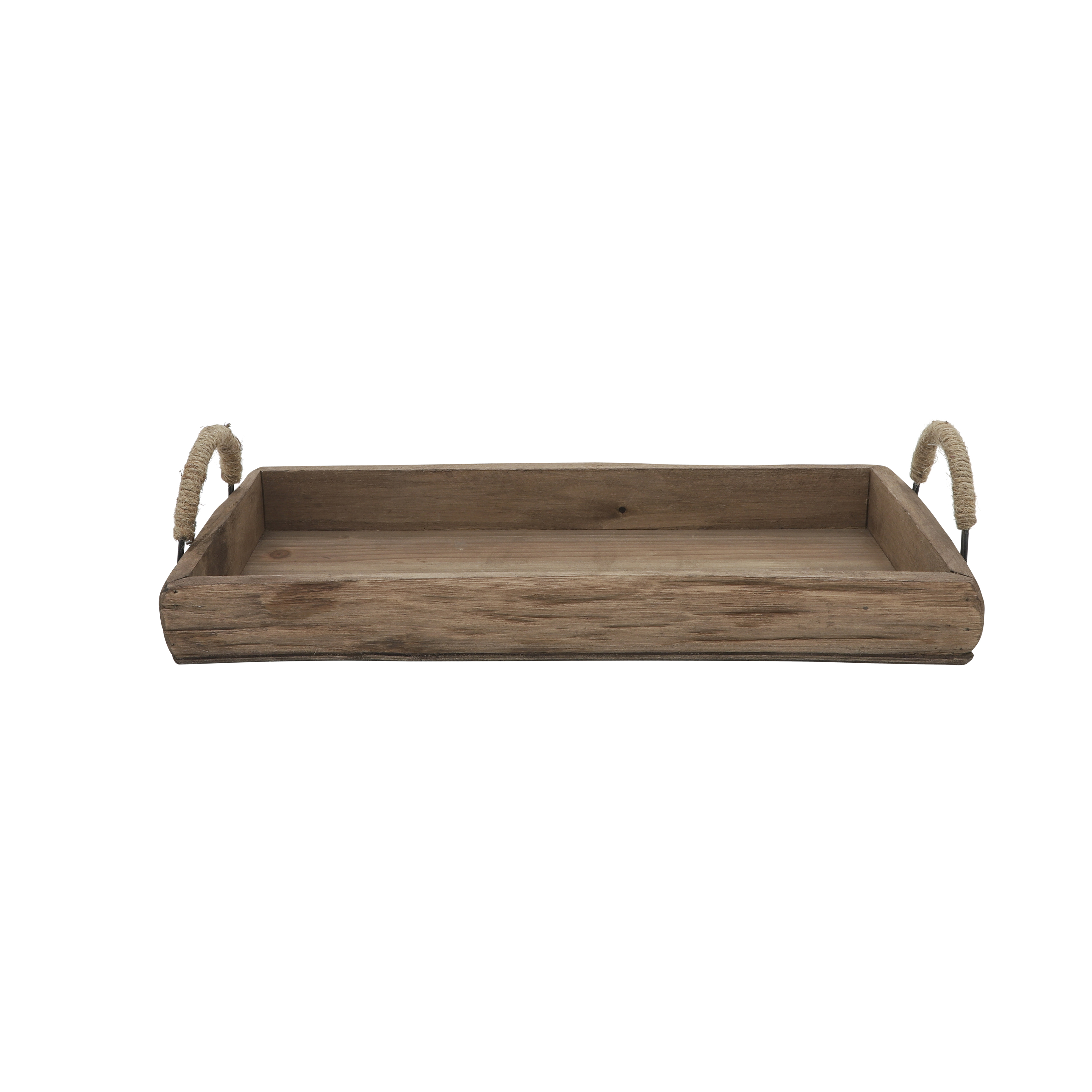 Sagebrook Wood Trays (Set Of 2) - Brown