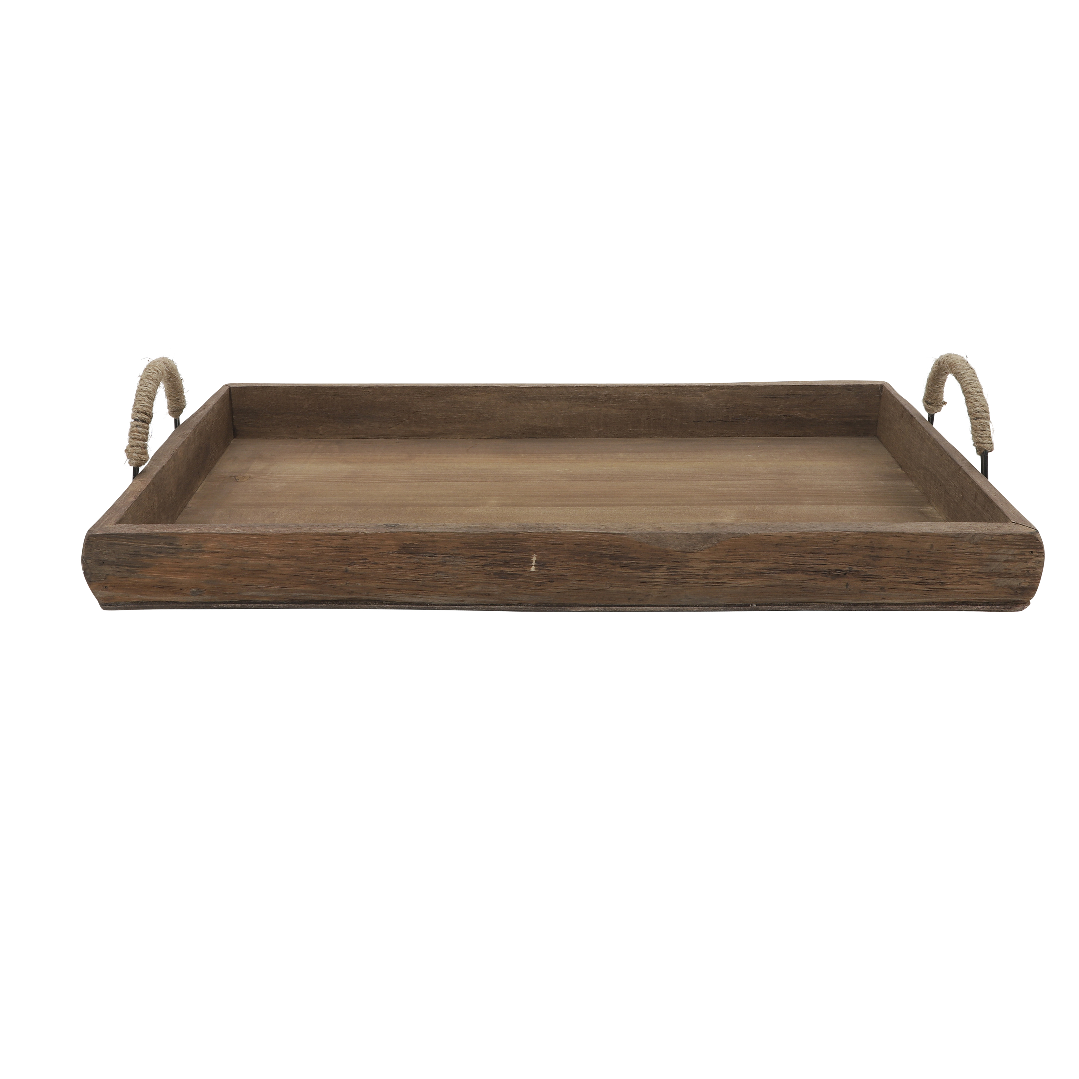 Sagebrook Wood Trays (Set Of 2) - Brown