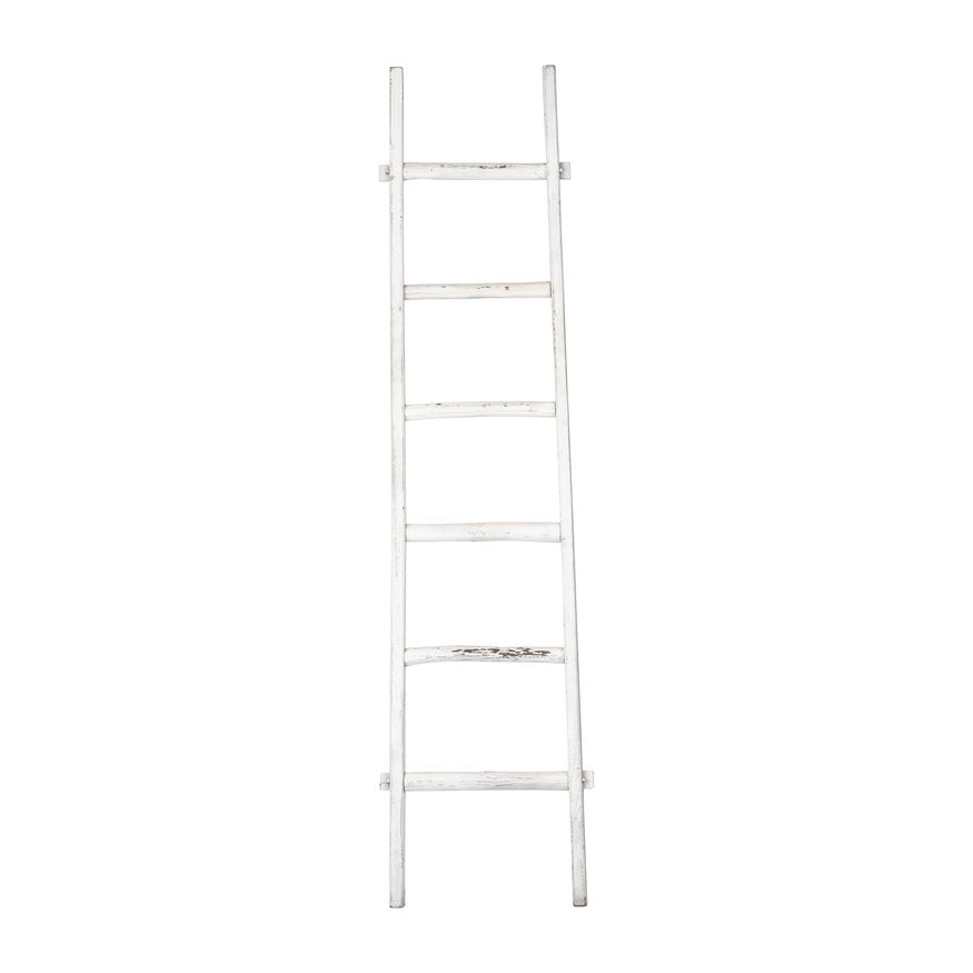 Sagebrook 76" Wooden Decorative Ladder