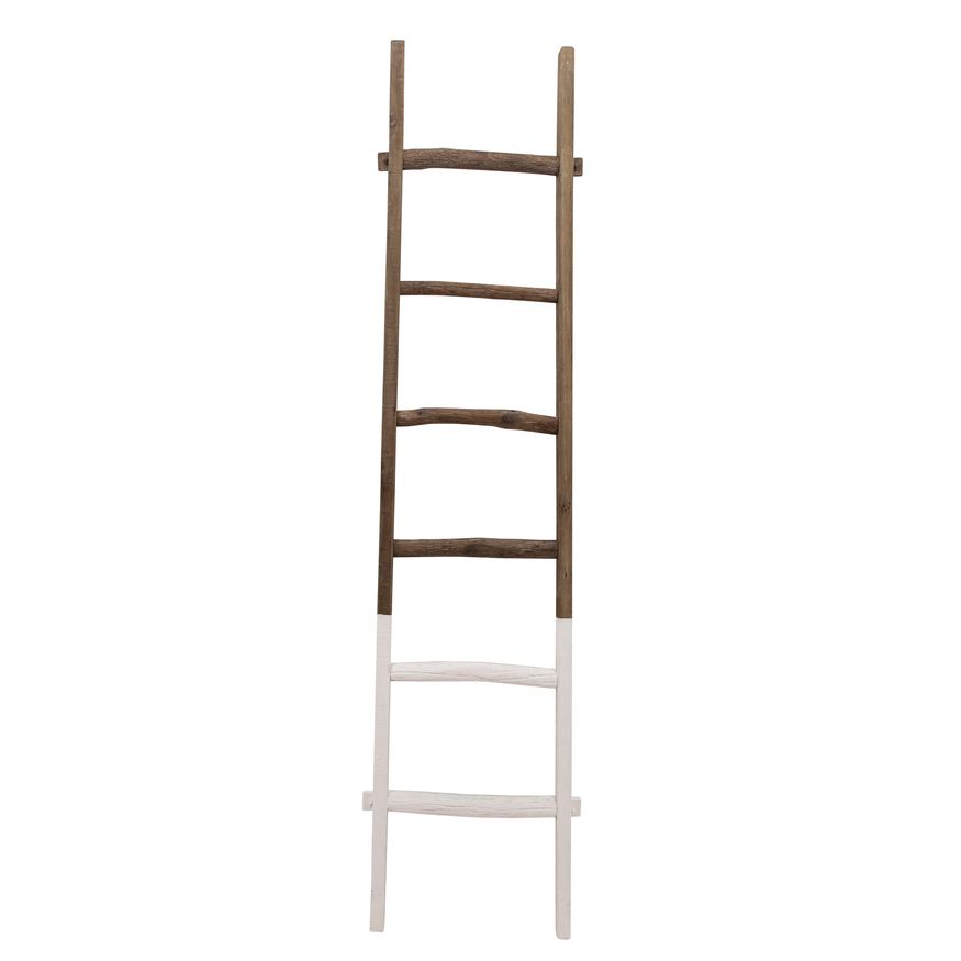 Sagebrook 76" Wooden Decorative Ladder