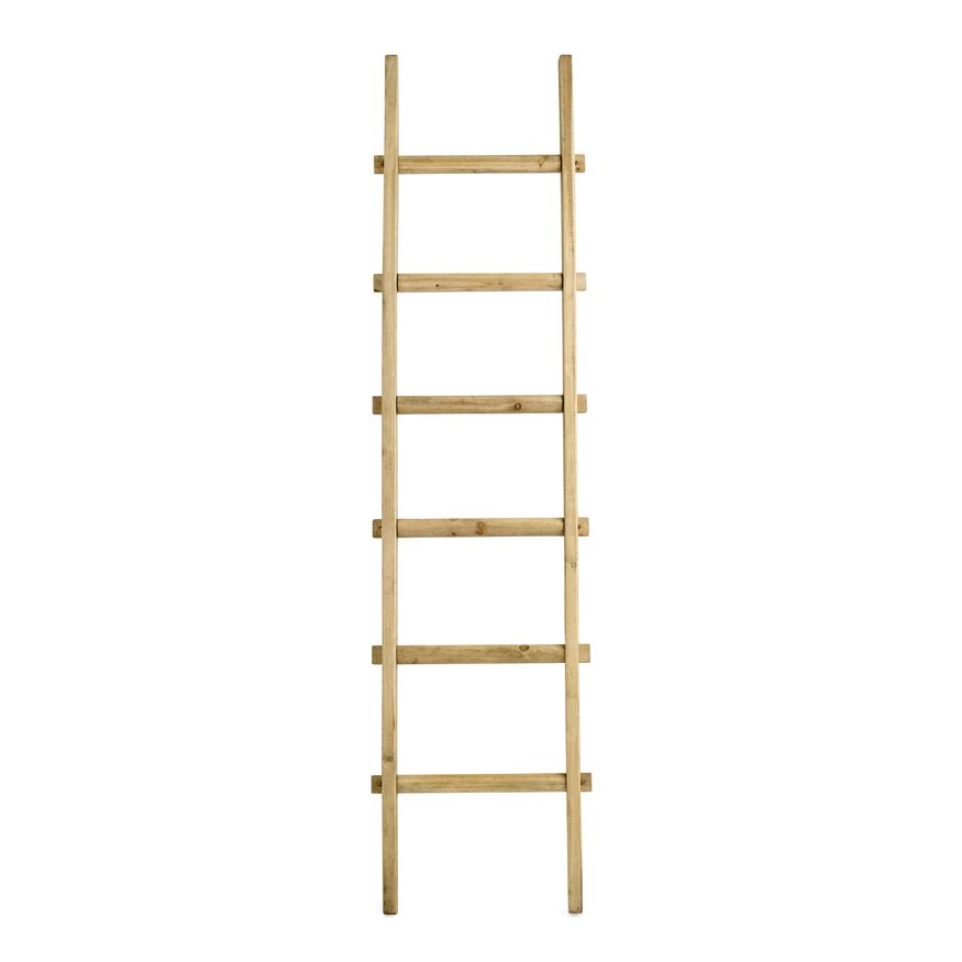 Sagebrook 76" Wooden Decorative Ladder