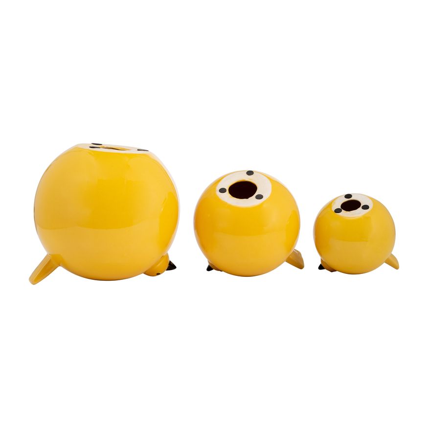 Sagebrook™ 7.5" Ceramic Birds (Set Of 3) - Yellow