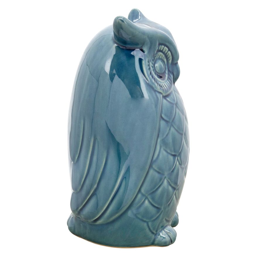 Sagebrook 10" Owl Decor - Blue