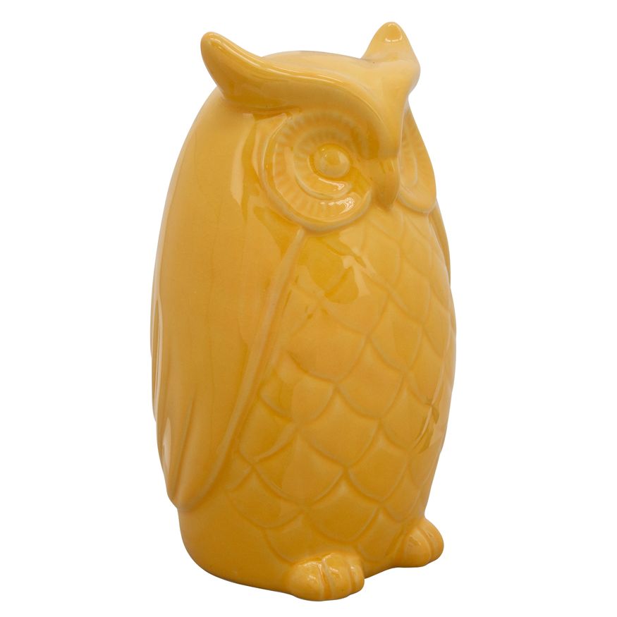 Sagebrook 10" Owl Decor - Yellow