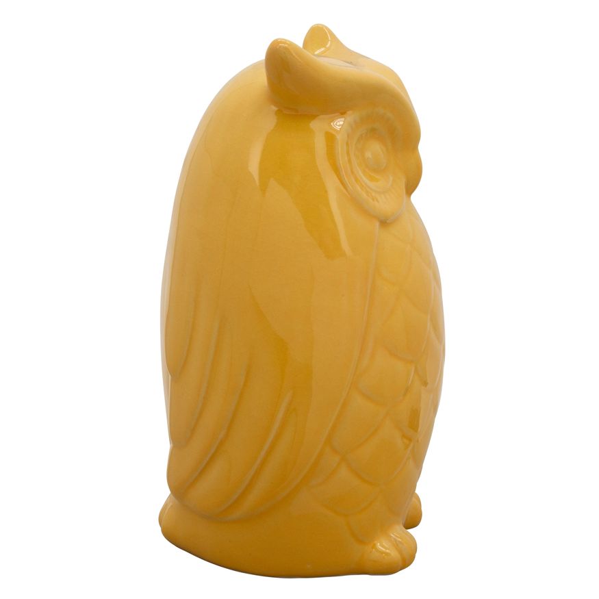 Sagebrook 10" Owl Decor - Yellow