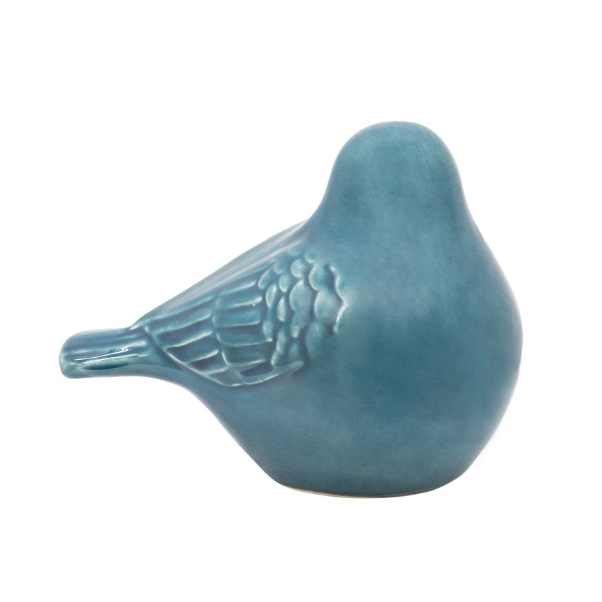 Sagebrook 8" Ceramic Bird Figurine - Turquiose