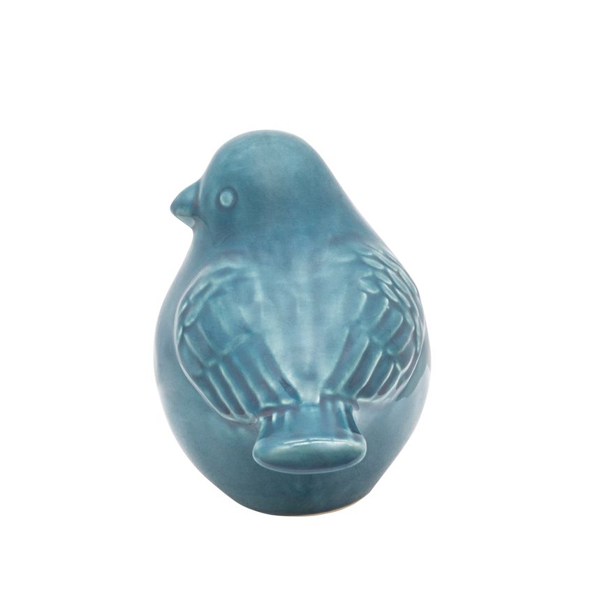 Sagebrook 8" Ceramic Bird Figurine - Turquiose