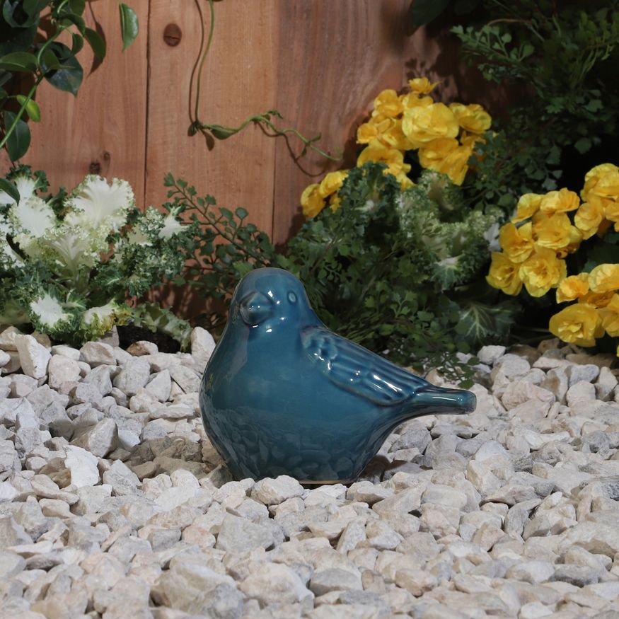 Sagebrook 8" Ceramic Bird Figurine - Turquiose