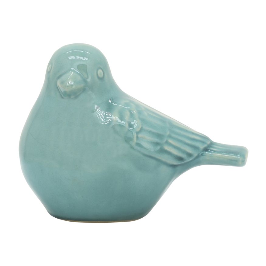 Sagebrook 8" Ceramic Bird Figurine - Sea Green