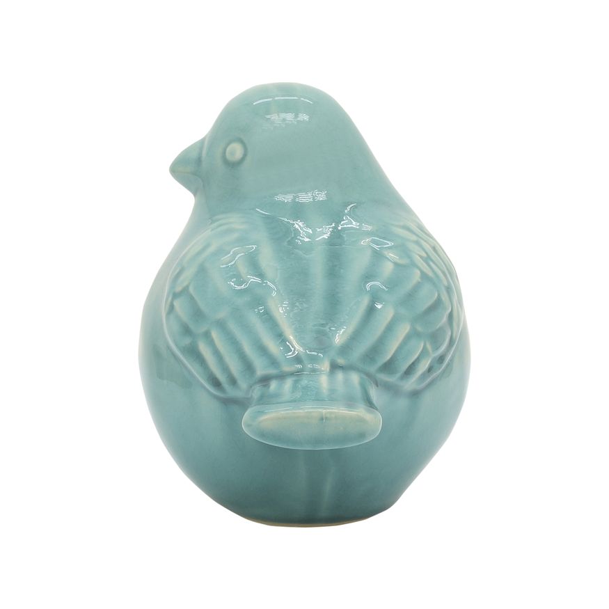 Sagebrook 8" Ceramic Bird Figurine - Sea Green