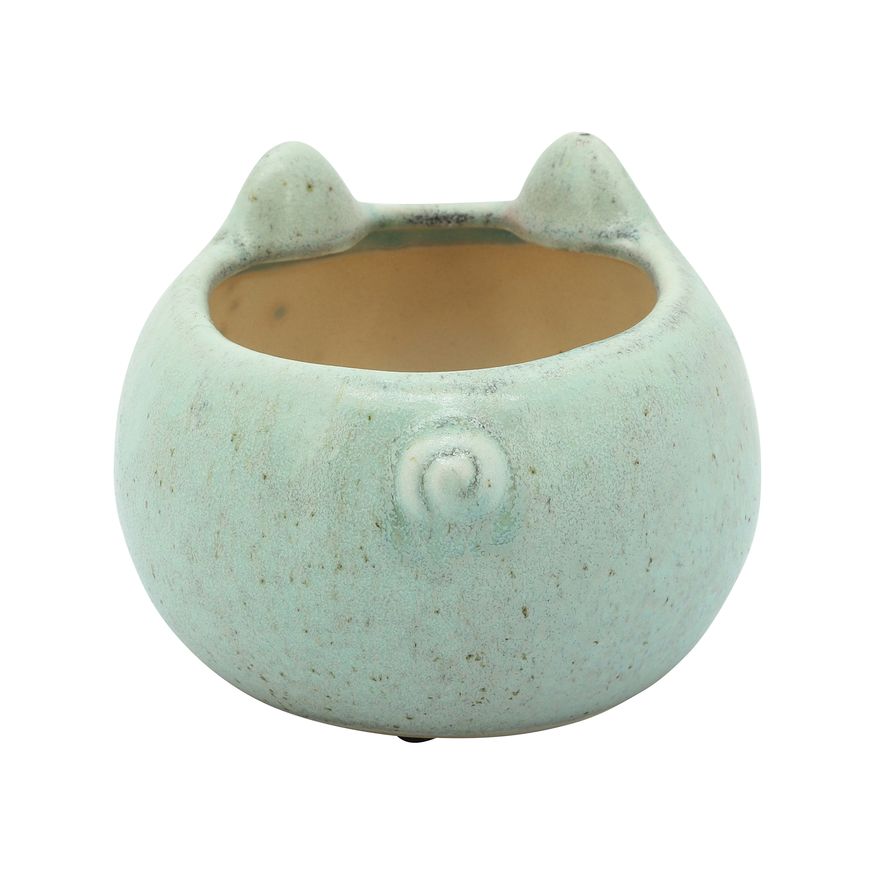 Sagebrook 7" Pig Planter - Green