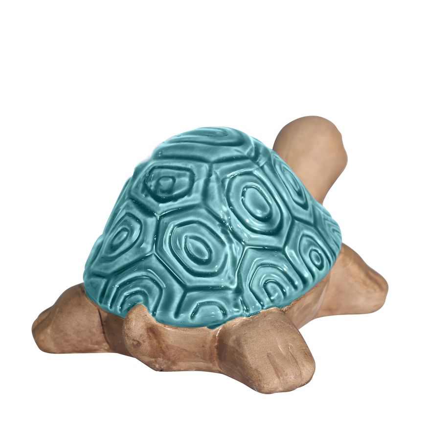 Sagebrook 10" Ceramic Tortoise - Turquiose