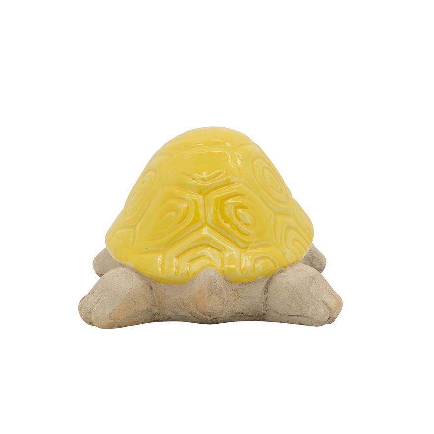 Sagebrook 10" Ceramic Tortoise - Yellow