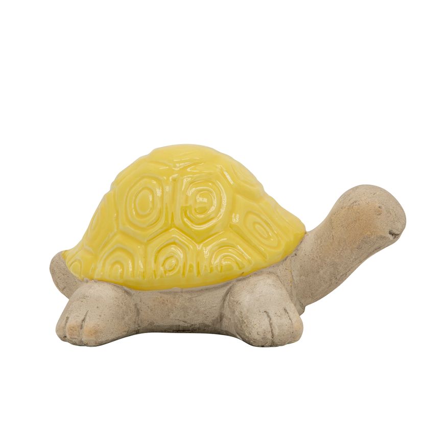 Sagebrook 10" Ceramic Tortoise - Yellow