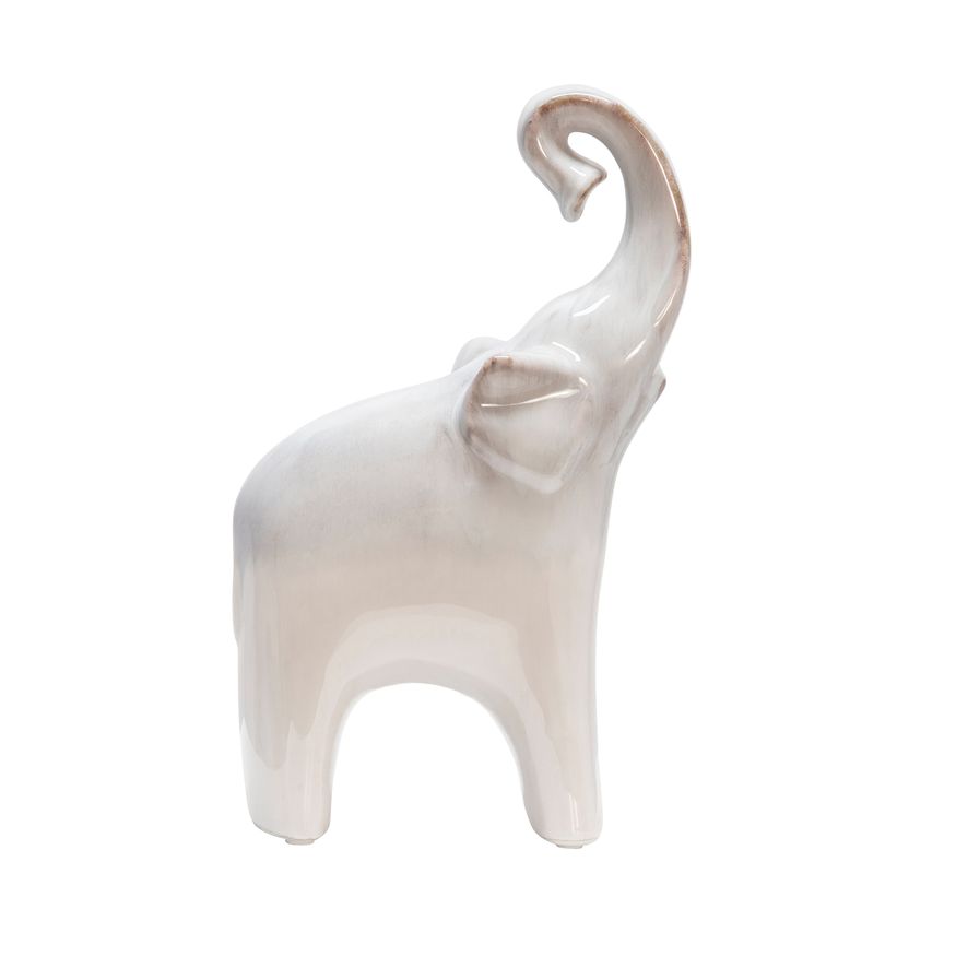 Sagebrook 6"x11" Ceramic Elephant - Cream