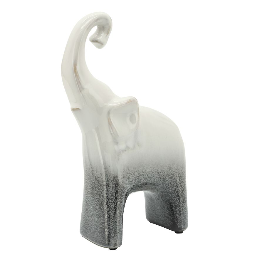 Sagebrook 6"x11" Ceramic 2-Tone Elephant - Gray