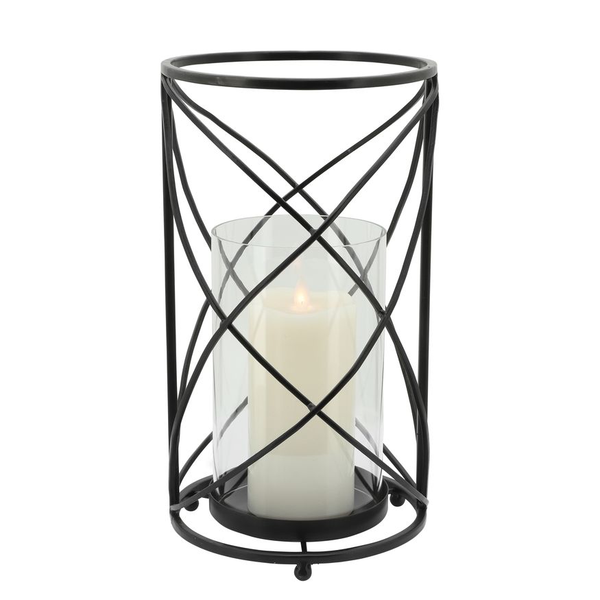 Sagebrook 13" Metal Hurricane Candle Holder