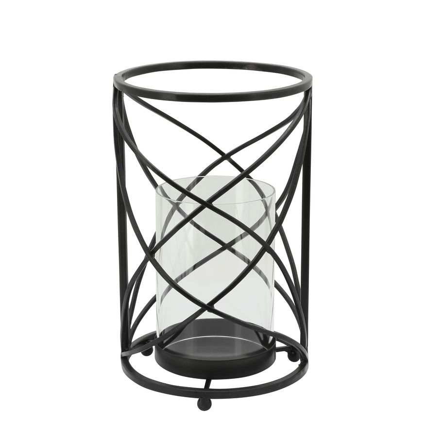 Sagebrook 13" Metal Hurricane Candle Holder