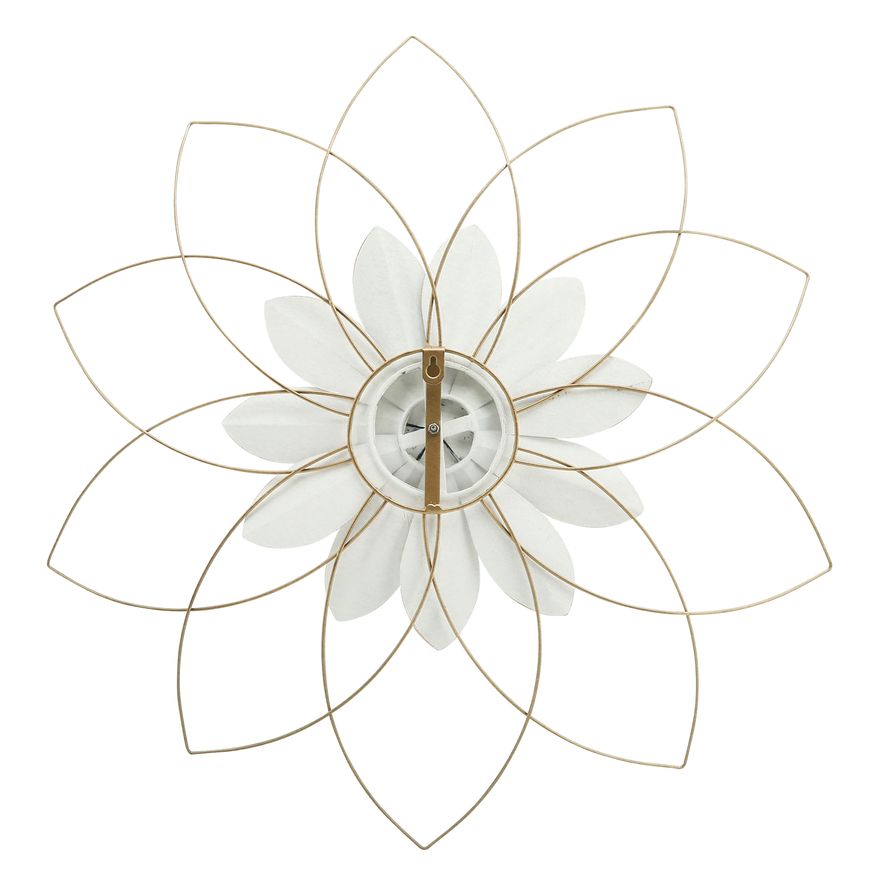 Sagebrook - Metal Wall Flower in White/Blue