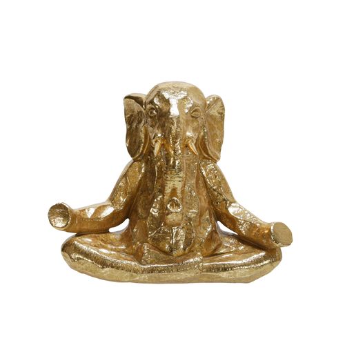 Sagebrook 8" Polyresin Meditating Elephant