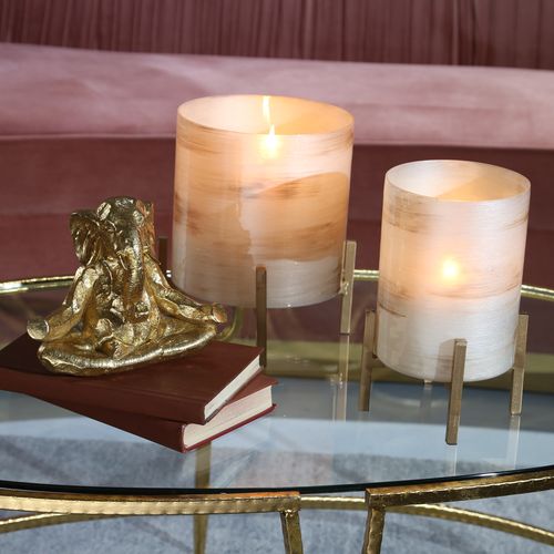 Sagebrook™ 8" Polyresin Meditating Elephant - Gold